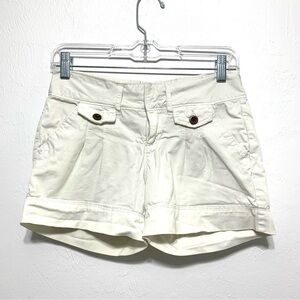 Old Navy White Dress Pleated Shorts Adjustable Waistband size Girls 14